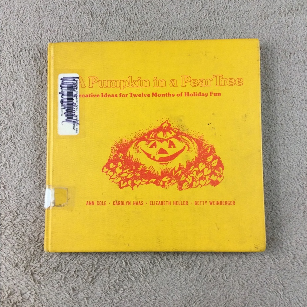 A Pumpkin in a Pear Tree, Vintage Childrens Book, Holiday Book for kids